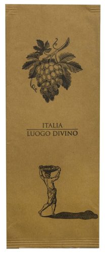Italia Luogo Divino evőeszköztartó  2 rétegű 38x38 fehér szalvétával 125 darab/csomag