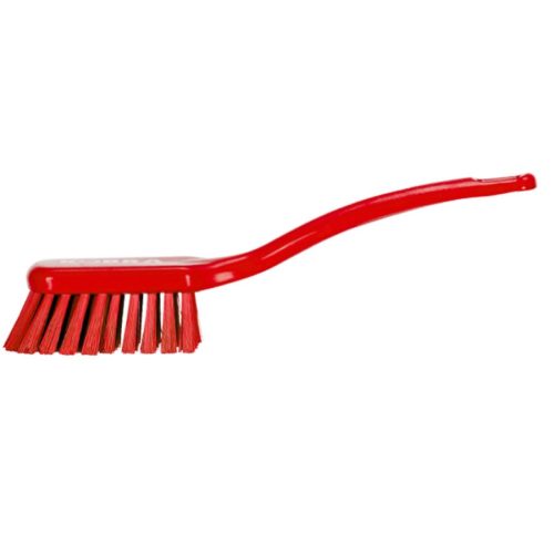 Nyeles kefe,közepes sörte PBT,keskeny,PIROS 270x47mm