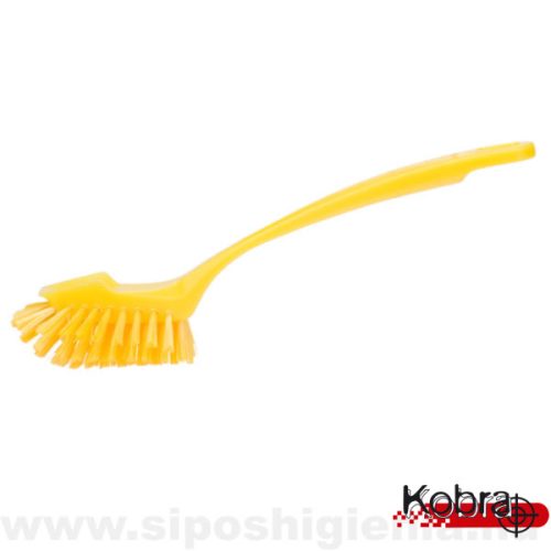 Mosogatókefe SÁRGA 255x28  PBT 25 0,3 kaparóval Kobra