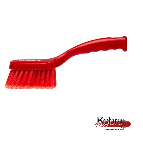 Nyeles kefe rövid nyéllel PIROS 275x70mm puha PBT 0,3x45mm sörte Kobra