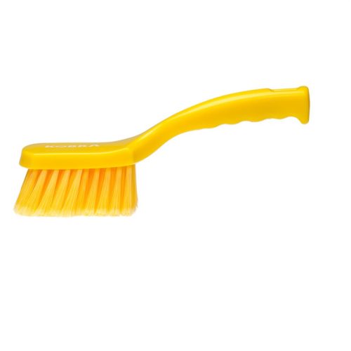Nyeles kefe rövid nyéllel SÁRGA 275x70mm puha PBT 0,3x45mm sörte Kobra