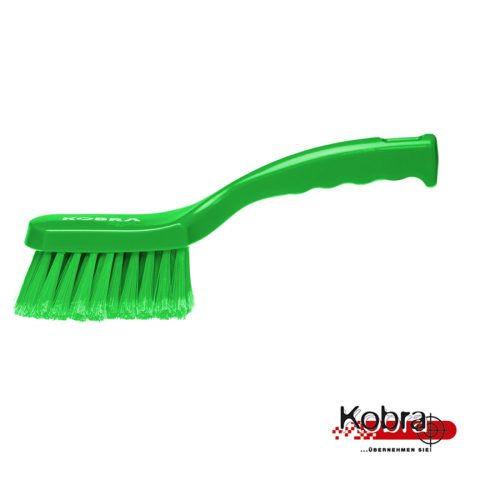 Nyeles kefe rövid nyéllel ZÖLD 275x70mm puha PBT 0,3x45mm sörte Kobra