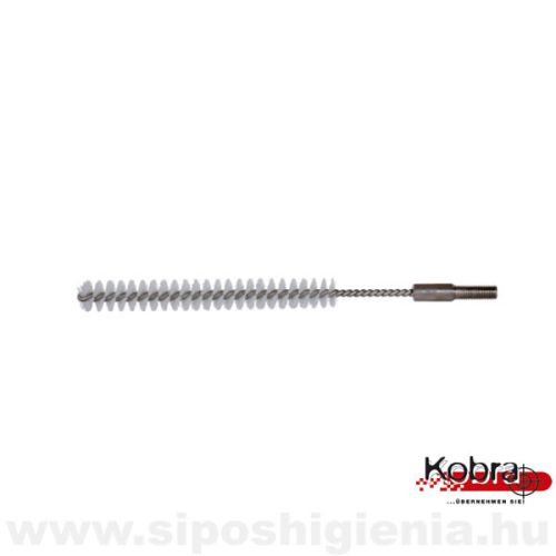 Csőtisztító kefe (PBT) FEHÉR átm. 12mmx100mm menetes véggel Kobra