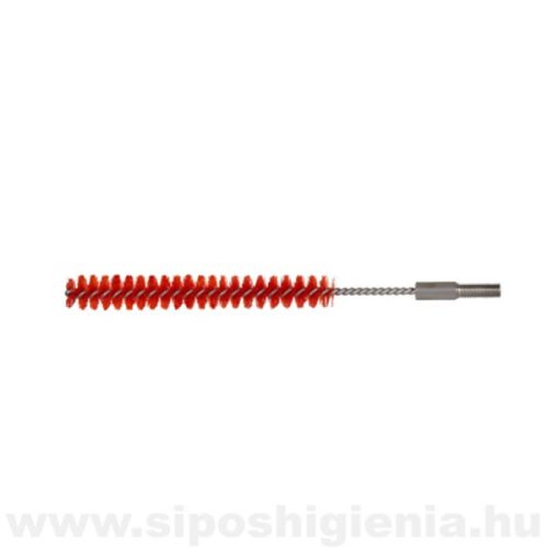 Csőtisztító kefe (PBT) PIROS átm. 12mmx100mm menetes véggel Kobra