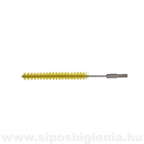 Csőtisztító kefe (PBT) SÁRGA átm. 12mmx100mm menetes véggel Kobra
