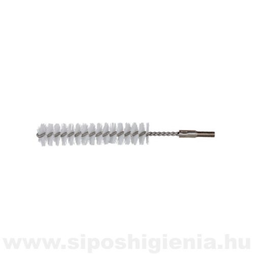 Csőtisztító kefe (PBT) FEHÉR átm. 20mmx100mm menetes véggel Kobra