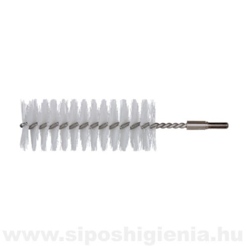 Csőtisztító kefe (PBT) FEHÉR átm. 40mmx100mm menetes véggel Kobra
