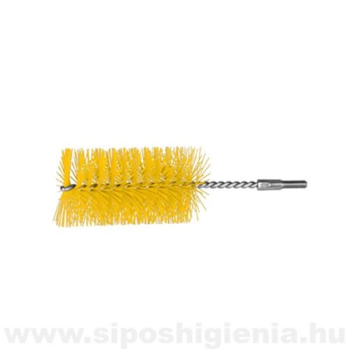 Csőtisztító kefe (PBT) SÁRGA átm. 50mmx100mm menetes véggel Kobra