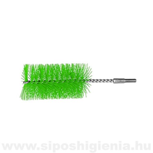 Csőtisztító kefe (PBT) ZÖLD átm. 50mmx100mm menetes véggel Kobra
