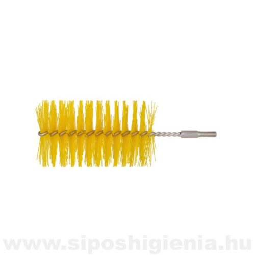 Csőtisztító kefe (PBT) SÁRGA átm. 60mmx100mm menetes véggel Kobra