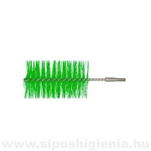 Csőtisztító kefe (PBT) ZÖLD átm. 60mmx100mm menetes véggel Kobra