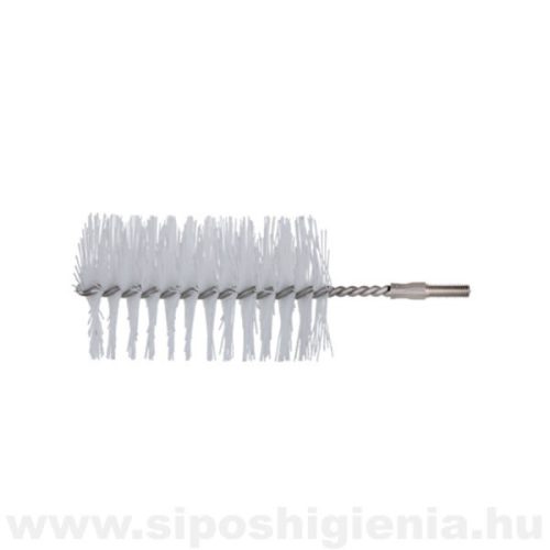 Csőtisztító kefe (PBT) FEHÉR átm. 80mmx100mm menetes véggel Kobra