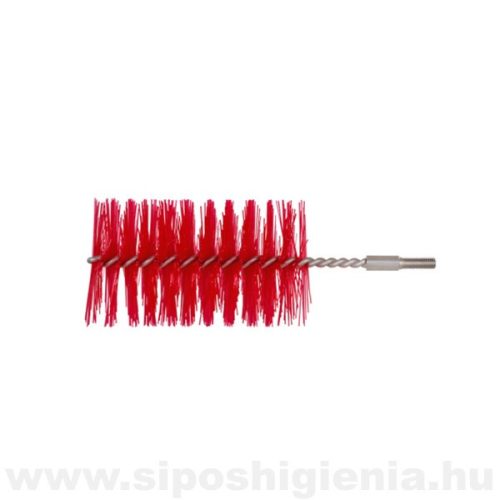 Csőtisztító kefe (PBT) PIROS átm. 80mmx100mm menetes véggel Kobra