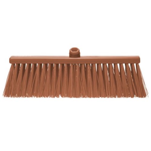 Partvis BARNA 400x60mm PBT 1mm kemény simat sörte, utcai seprű Kobra