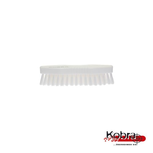 Hegyes súrolókefe FEHÉR PBT kemény sörte 190x60mm Kobra