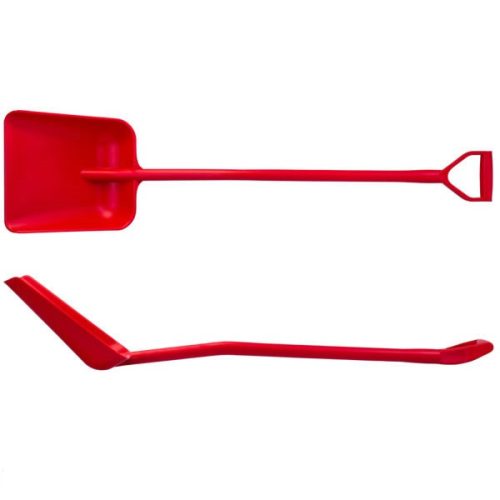 Ergonómikus nyeles élelmiszeripari lapát PIROS nagy 1330mm, PP Kobra