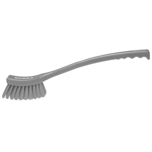 Hosszú nyeles kefe SZÜRKE 410x50mm erős PBT 0,5x40mm sörte Kobra