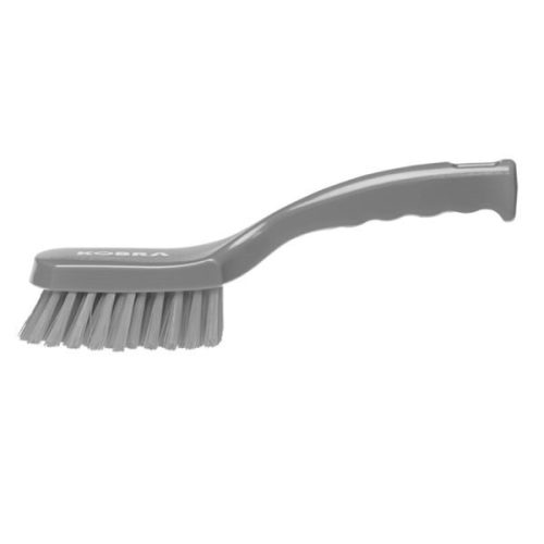 Nyeles kefe rövid nyéllel SZÜRKE 275x70mm közepes PBT 0,3x35mm sörte Kobra