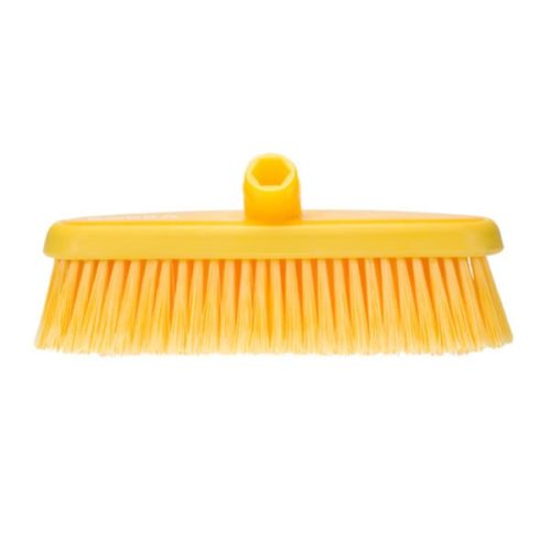 Mosókefe gumiszegéllyel, SÁRGA PBT, puha, vízátfolyós, 265x90mm