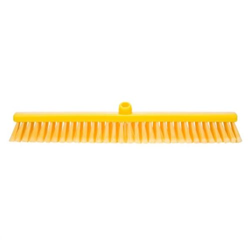 Seprű, puha, hasított sörtés 570mm SÁRGA Kobra
