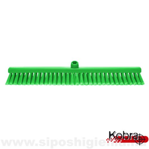 Seprű, puha, hasított sörtés 570mm ZÖLD Kobra