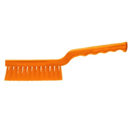 Nyeles kefe, keskeny, rövid nyél, NARANCS 3soros PBT 275x20mm  Kobra
