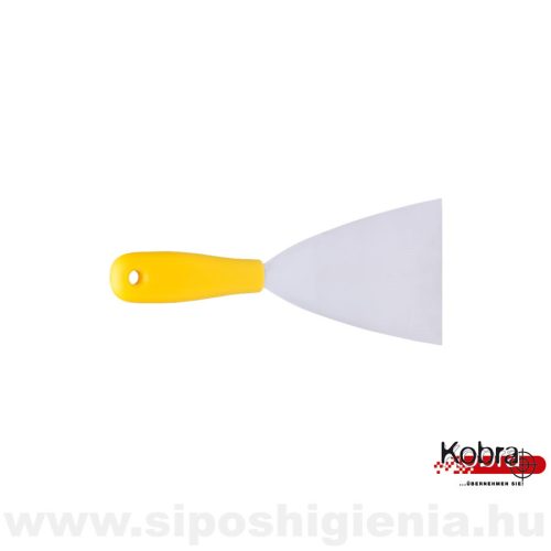 Spakli, rozsdamentes pengével SÁRGA100x215mm, lágy Kobra
