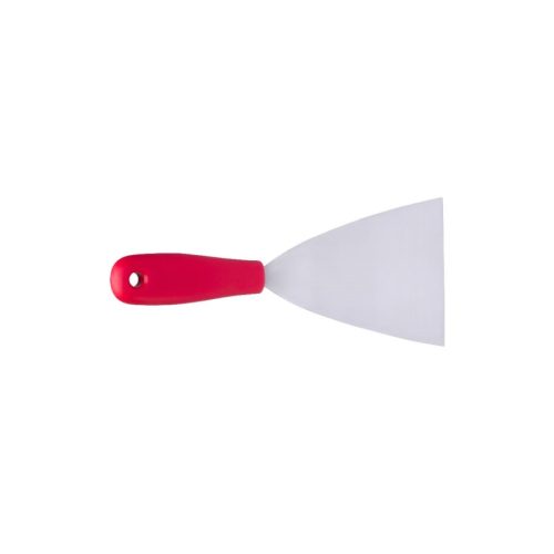 Spakli PIROS 100mm kemény rozsdamentes pengével Kobra