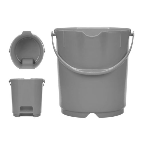 Élelmiszeripari vödör SZÜRKE 15 liter Kobra