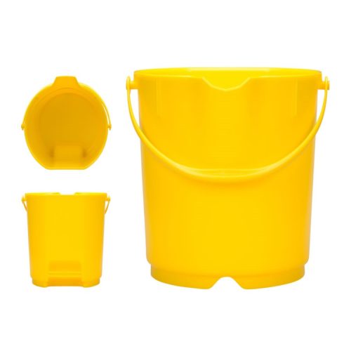 Élelmiszeripari vödör SÁRGA 15 liter  Kobra