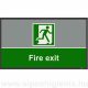 Fire Exit Biztonsági Beltéri szennyfogó szőnyeg 85x150cm