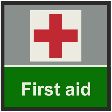 First Aid Biztonsági Beltéri szennyfogó szőnyeg 85x85cm