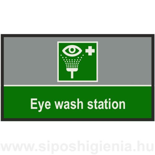 Eye Wash Sation Biztonsági Beltéri szennyfogó szőnyeg 85x150cm