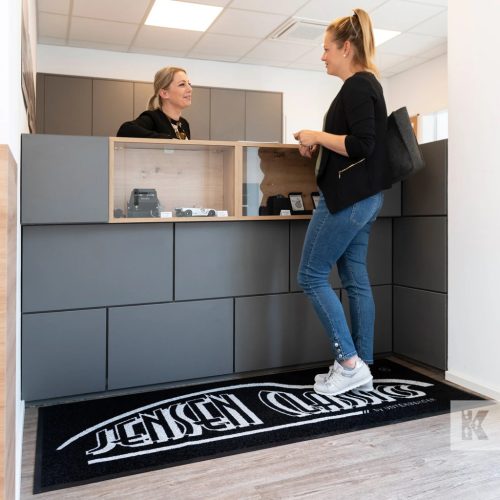 Beltéri emblémázott szennyfogó szőnyeg, JET-PRINT, 115x200 cm