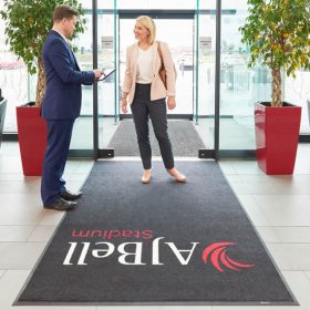   Beltéri emblémázott JET PRINT szennyfogó szőnyeg, 85x75 cm