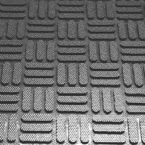 Kleen-Scrape Gumi szőnyeg Chequerboard mintázattal 85x150cm