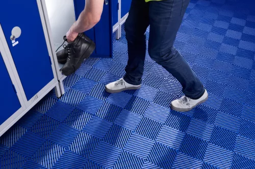 Kleen-Tile uszodai szőnyeg 30,4x30,4cm Sötétkék