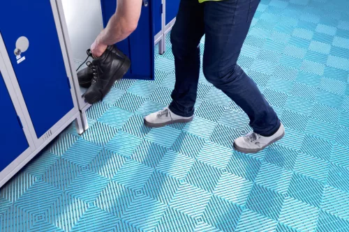 Kleen-Tile uszodai szőnyeg 30,4x30,4cm Pasztelkék