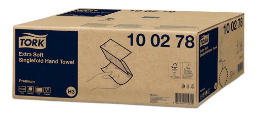 Kéztörlő Z hajtogatású Extra Soft 200lap/csom (15csom./karton) Tork Premium