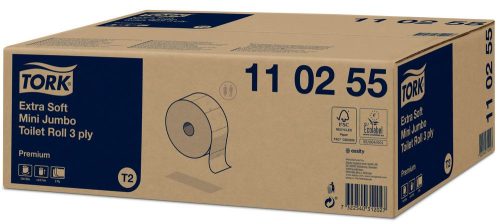 Tork Premium soft Mini Jumbo toalettpapír 3réteg, 12tek/karton T2 Rendszer
