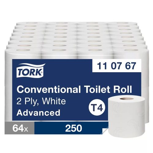 Tork kistekercses toalettpapir, fehér, 2 rétegü, (64db/karton)