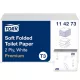 Toalettpapir hajtogatott soft, 30csomag/karton Tork T3 rendszer - 114273