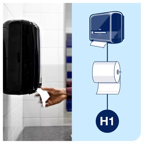 Kéztörlőpapír tekercses Matik Soft TAD 1réteg fehér EXTRA HOSSZÚ 6tek./kart. Tork H1 rendszer