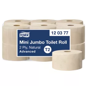   Mini Jumbo ÖKO NATURAL toalettpapír 2réteg. 170m, Tork Advanced T2 Rendszer 12tekercs/karton