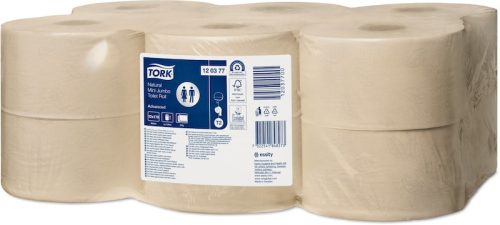 Mini Jumbo ÖKO NATURAL toalettpapir 2réteg. 170m, Tork Advanced T2 Rendszer 12tekercs/karton