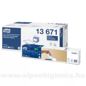   Tork Xpressnap Snack szalvéta fehér levélmintás, 500db/csomag N10 Rendszer Tork Premium  (8 csomag./karton)
