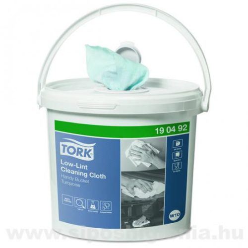 Tork szöszszegény tisztítókendő hordozható vödörben (4db/karton)