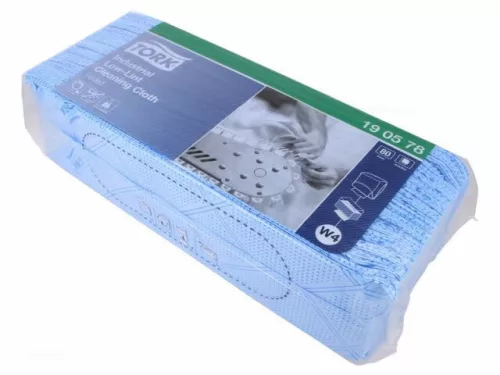 Tork szöszszegény tisztítókendő ipari környezetbe, TOP Pack hajtogatott 80lap/csomag
