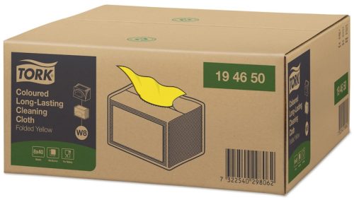 Tork Premium Speciális színkódolt törlőkendő sárga 40lap/csom