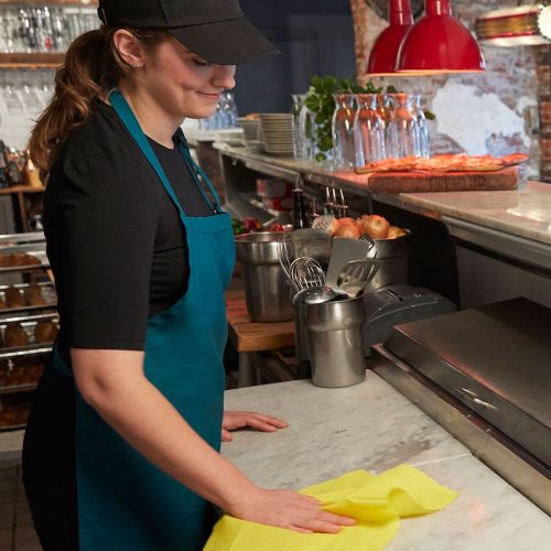 Tork Premium Speciális színkódolt törlőkendő sárga 40lap/csom